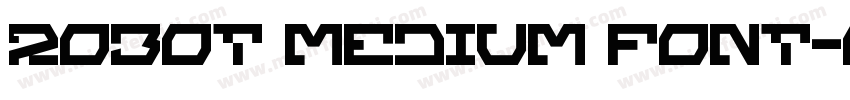 Robot medium font字体转换